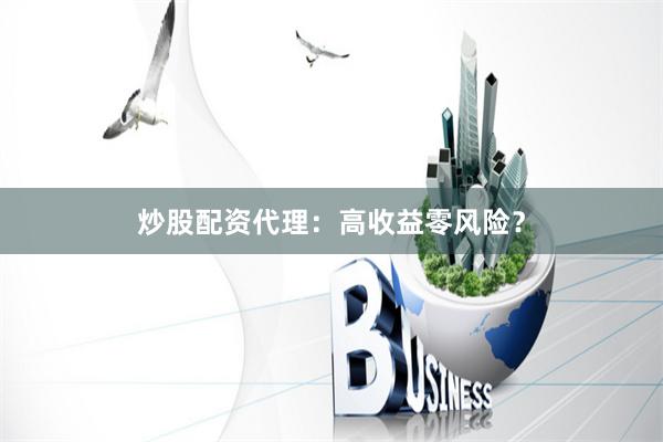 炒股配资代理：高收益零风险？