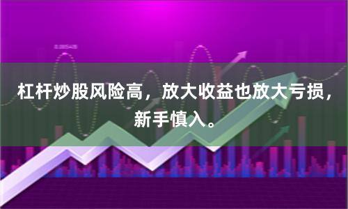 杠杆炒股风险高，放大收益也放大亏损，新手慎入。