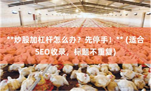 **炒股加杠杆怎么办?先停手!** (适合SEO收录,标题不重复)
